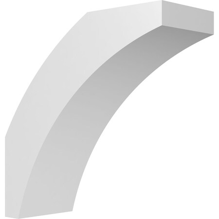 Ekena Millwork 4-in. W x 10-in. D x 10-in. H Thorton Architectural Grade PVC Knee Brace BRCP04X10X10THR